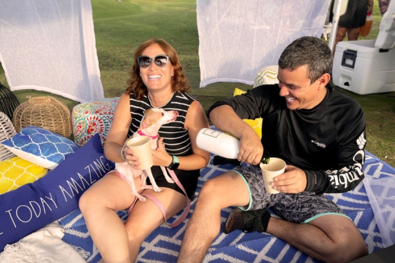 San Juan: Encantadora experiencia de picnic para 2Kayak