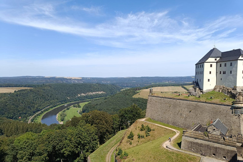 From Dresden: Table mountains Lilienstein & Königstein tour