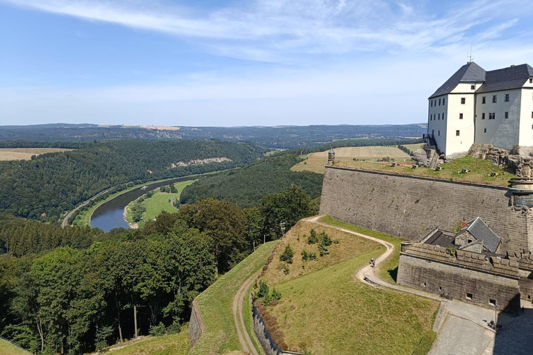 From Dresden: Table mountains Lilienstein & Königstein tour