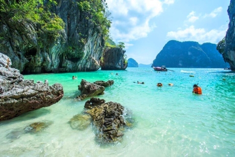 Krabi: prywatna wycieczka długim ogonem na 4 wyspy i Koh Hong