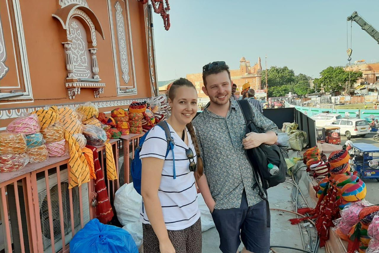 Jaipur: Excursão a pé pelo mercado das especiarias e pela comida de rua