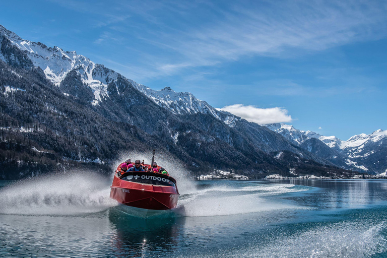 Interlaken: Winter Jetboat Ride on Lake Brienz Interlaken: Scenic Jetboat Ride on Lake Brienz