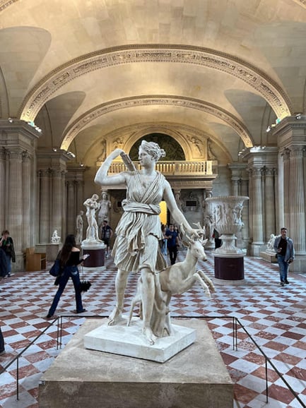 Parigi: Tour guidato in portoghese al Louvre-semi-privato
