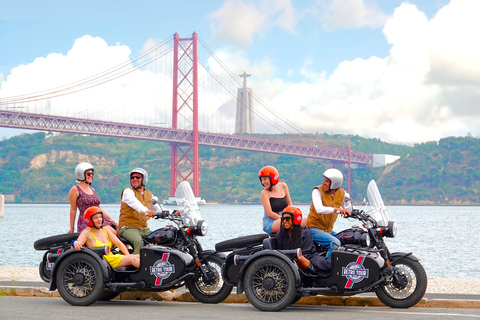 Lissabon: Private Motorrad-Seitenwagen-Tour (1h30)RTL Best Of Lissabon 1H30 Visite privée en Moto Sidecar