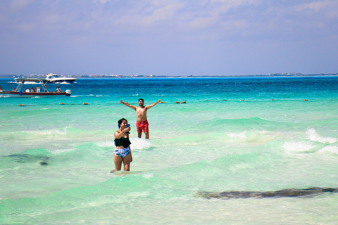 Cancun : Excursion en voiturette de golf à Isla Mujeres, Open Bar et déjeuner