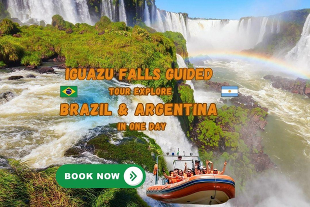 Tour guiado a las Cataratas del Iguazú: Explora Brasil y Argentina en 1 día