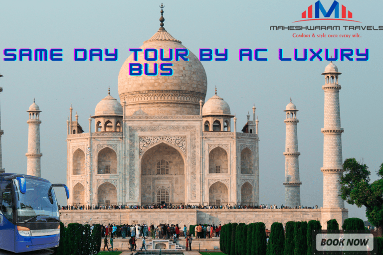 Delhi To Agra, Mathura, Vrindavan Same Day Tour By AC Bus