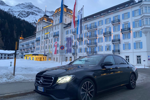 Flughafen Malpensa: Privater Transfer nach LocarnoLocarno nach Malpensa Flughafen - Minivan Mercedes V-Klass