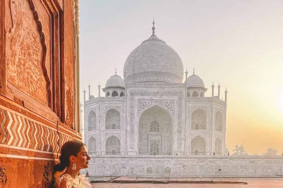 Agra: Sonnenaufgangstour zum Taj Mahal mit Mausoleum (Skip-the-line). Foto: GetYourGuide Agra: Sonnenaufgangstour zum Taj Mahal mit Mausoleum (Skip-the-line). Foto: GetYourGuide