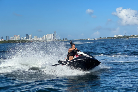 North Bay Village Miami: Jetski-avontuur met boottocht