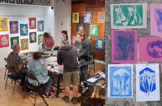 Cass Art Liverpool: Workshop für botanische Gelli-Drucke im Vintage-Stil
