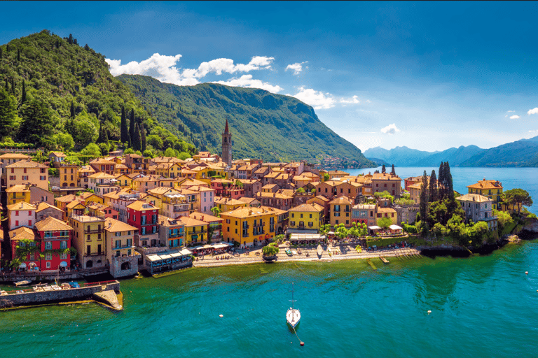 Au départ de Milan : Tour de Côme, Bellagio et Lugano avec croisière sur le lacLac de Côme, Bellagio et Lugano Perle de la Suisse