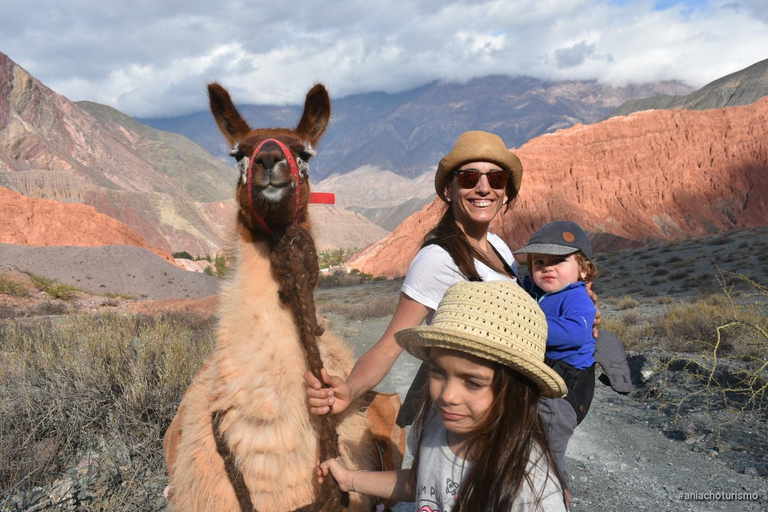 Purmamarca: Hiking with Llamas through multicolored mountains