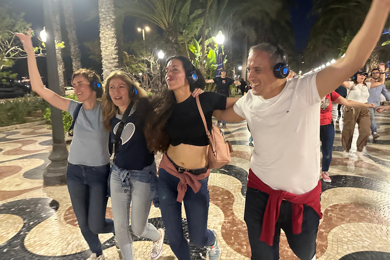 Alicante: BAILALOPARTY/ Silent Party Walking Tour