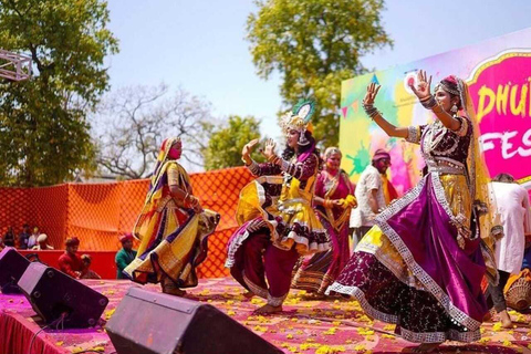 Jaipur: Holi Festival Celebration with Folk Music and Snack