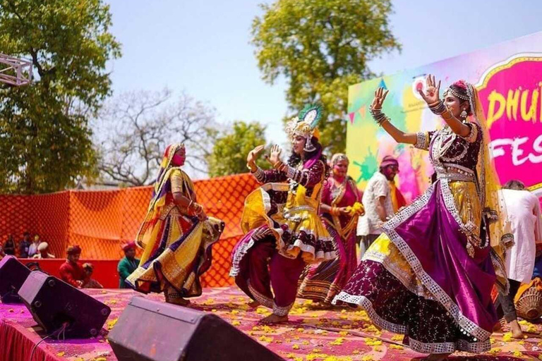 Jaipur: Holi Festival Celebration with Folk Music and Snack