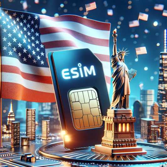 USA & New York eSim with 4G/5G Data (7-30 Days, Up to 20GB)