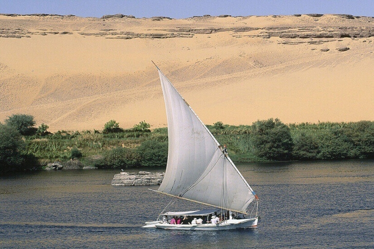 Aswan: Felucca-rit op de rivier de Nijl met maaltijden