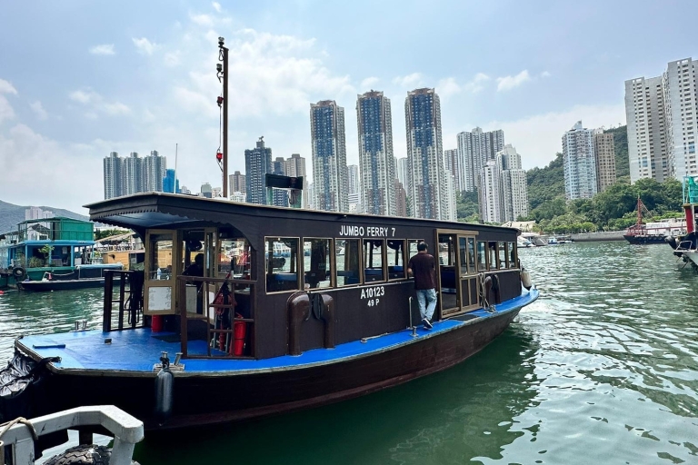 Hongkong: Aberdeen Audio-Guided Tour and Houseboat VisitWycieczka z lunchem