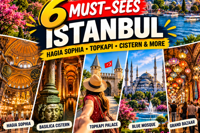 Istanbul: 6 Must-Sees – Hagia Sophia, Topkapi Cistern & More Small Group Tour - Spanish Speaking GUIDE
