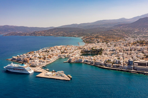 From Heraklion: Spinalonga All-Inclusive BBQ Cruise & Guide Italian Language