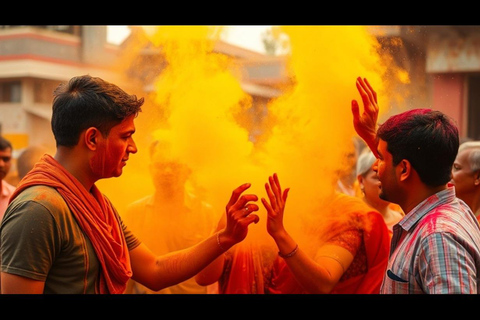 Kathmandu: Holi 2025 Tour with Colorful Street Parties