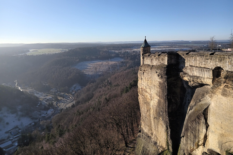 From Dresden: Table mountains Lilienstein & Königstein tour