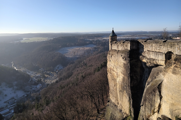 From Dresden: Table mountains Lilienstein & Königstein tour