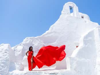 Mykonos: Flying Dress Photoshoot