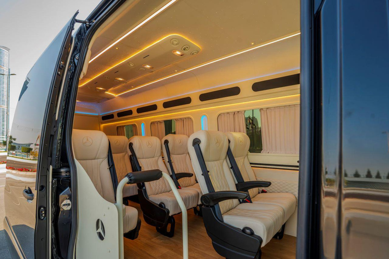 Abu Dhabi Elite Day-trip: Sheikh Zayed Mosque & Royal Palace Small Group Mercedes Sprinter in German