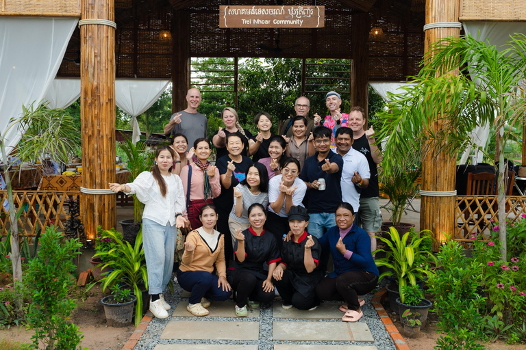 Siem Reap: Authentic Eco Village Walk and Cooking Class Tour