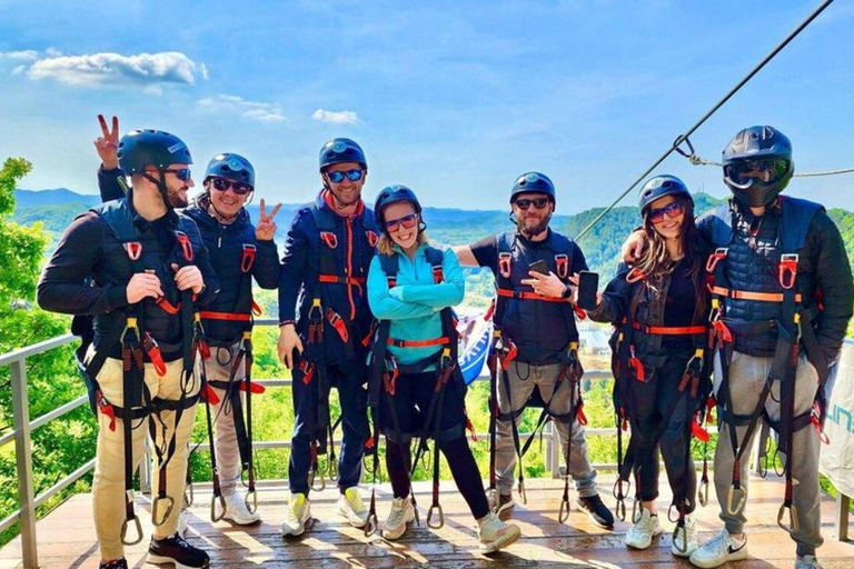 From Tirana: Petrela Zipline Adventure with Transport