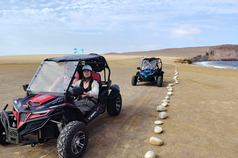 Paracas: Mini Dune Buggy Adventure and Sunset Kayak Sightseeing Tour Paracas: Mini Polaris Adventure and Sunset Kayak Sightseeing Tour