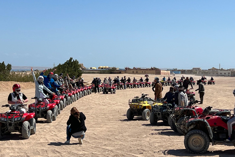 Hurghada: Safari med fyrhjuling och buggy med middag och showUpphämtning från hotell i Hurghada City