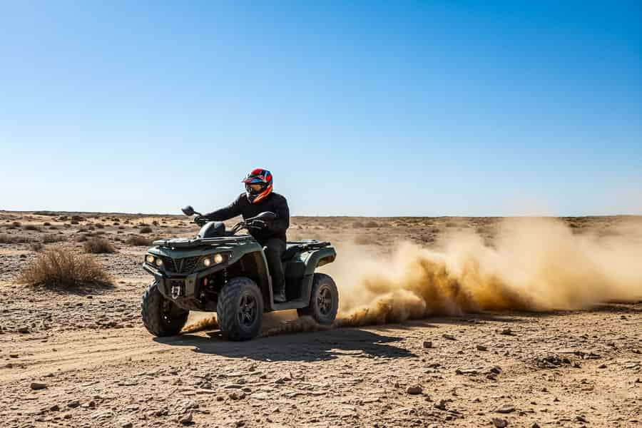 Marrakesch: Agafay - Quad-Tour mit Kamelritt, Abendessen und Show. Foto: GetYourGuide