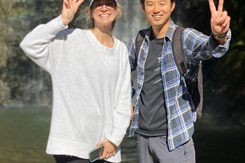 Marche dans la forêt de Mino à Osaka et chute d&#039;eau géante avec déjeuner local