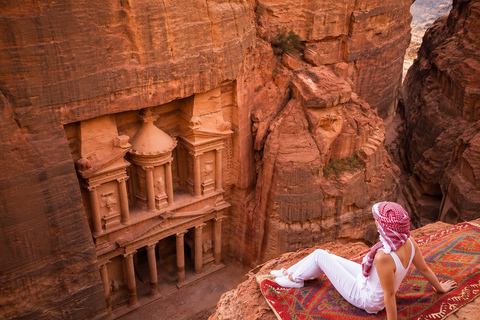 From Amman: Petra, Pink Salt Lake, & Dead Sea Day Trip Transportation Only Tour