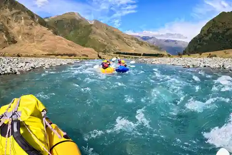 Wanaka : Visite d'une jounée guidée en Packrafting avec déjeuner