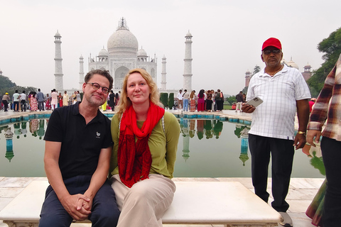 Agra : excursion au Taj Mahal, au fort d’Agra et au Baby TajVisite privative avec voiture, chauffeur, guide et frais d'entrée
