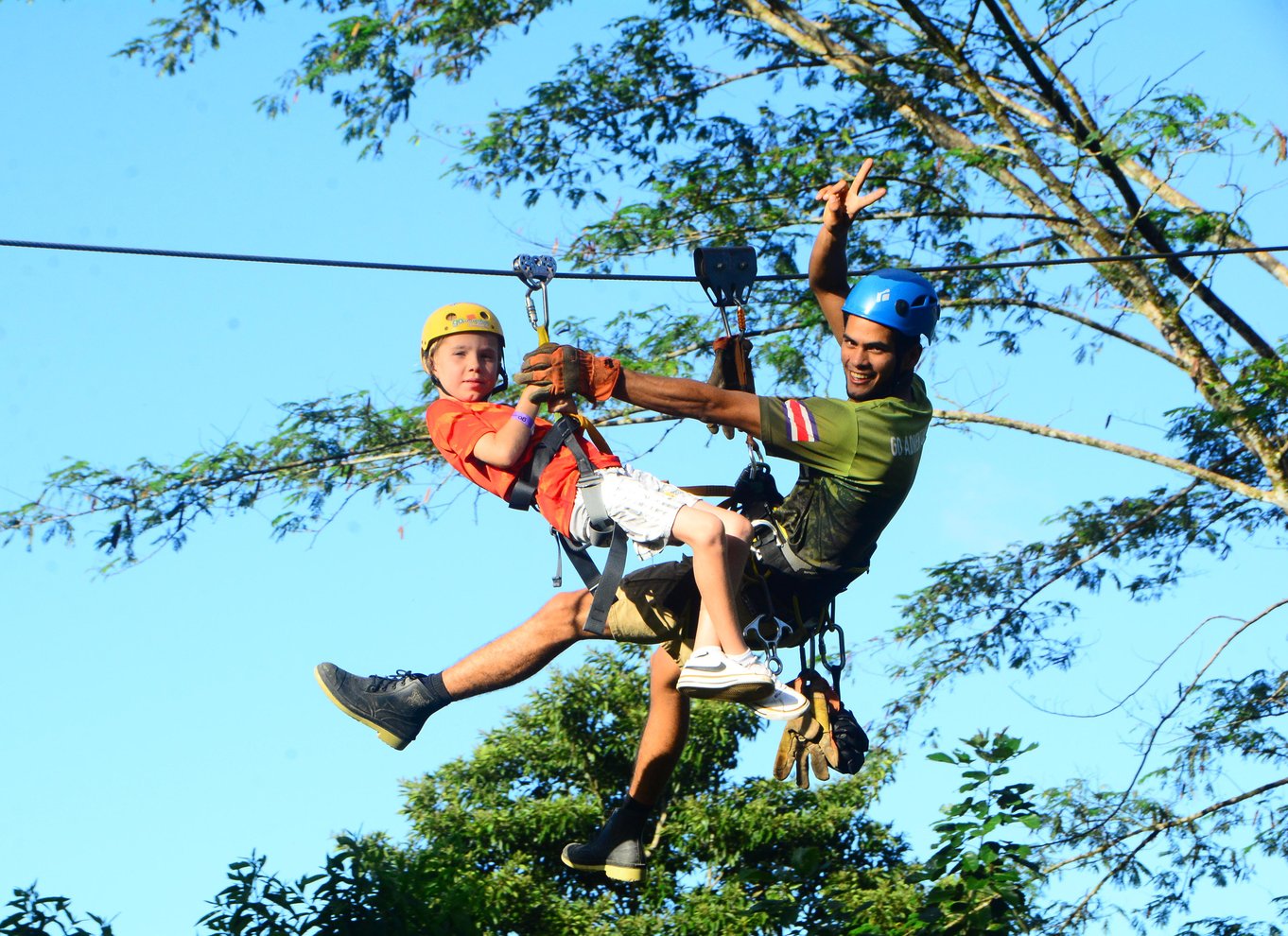 La Fortuna: Zip Line-tur med rappel