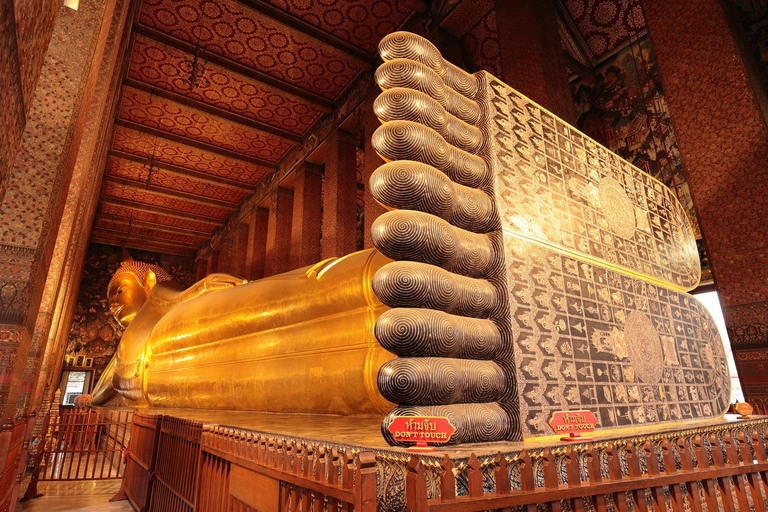 Bangkok: Grand Palace, Wat Pho, Wat Arun Sacred & Local Tour Tha Maharaj