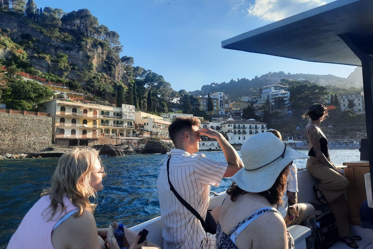 Taormina: Sunset Dolphin Tour by Catamaran with Aperitif