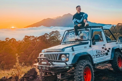 Bali: Mount Batur Sunrise Private Jeep Tour with Hot Springs All inclusive Jeep Tour & Hot Springs without transfer