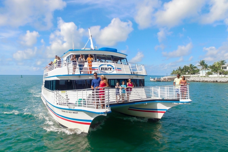 Ab Miami: Tour nach Key West mit WassersportaktivitätenGanztägige Tour mit Glasbodenbootfahrt
