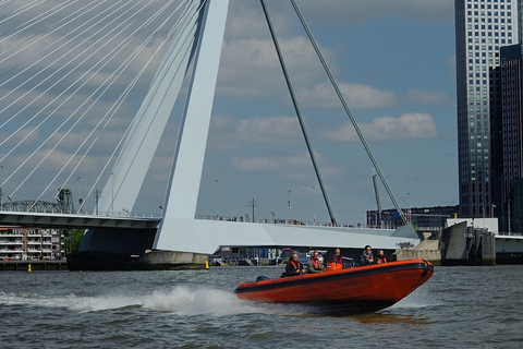 Rotterdam: Crucero turístico en lancha rápida RIBCrucero rápido de 45 minutos por la ciudad