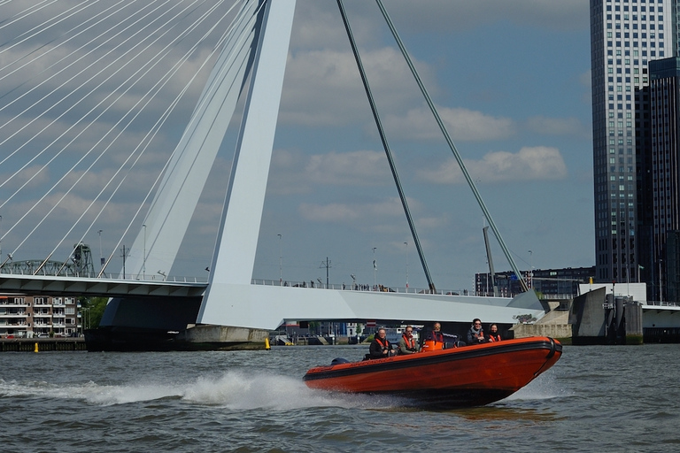 Rotterdam: Sightseeingcruise per RIB-speedboot60 minuten durende tocht