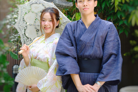 Kyoto: Kimono Rental, Tea Ceremony, and Garden Photoshoot