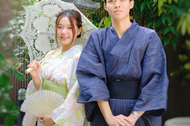 Kyoto: Kimono Rental, Tea Ceremony, and Garden Photoshoot