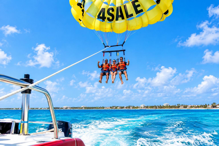 Punta Cana Parasailing & Hip-hop Party Boat Combo