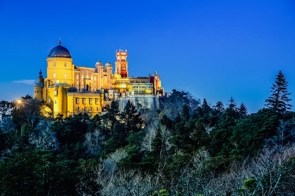 Pena Palace and Park, Sintra, Portugal, 4K 